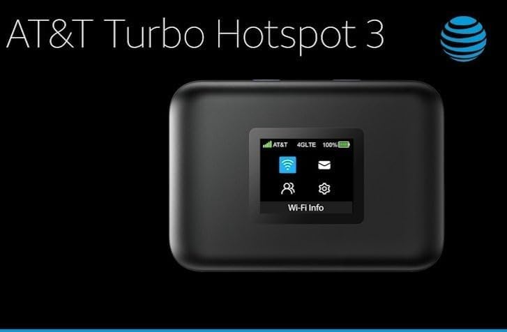 AT&T Turbo Hotspot 3: 256 MB, Black - Prepaid Hotspot (Unlocked), Connects Up to 16 Devices, Dual Band Wi-Fi, Long Lasting Battery — view 2