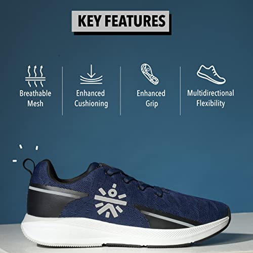 Image of CULT Men's Windblazer Running Shoes, Engineered Upper Mesh, Breathable, German Technology Insole for Cushioning, Compressed EVA Midsole for Higher Rebound, Reinforced Heel