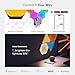 Nanoleaf Shapes LED Wall Lights, RGBW Smart Wall Panels with 16M+ Color, Compatible with Alexa & Google Assistant, Music Sync, Screen Mirror, Wall Lights Expansion Pack (Black Hexagons 3 Pack)