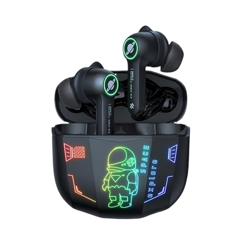 Auriculares Gaming Inalámbricos para ONIKUMA RGB, Baja Latencia 40ms, Cancelación de Ruido, Micrófono Integrado, USB-C, Compatible con PC/PS5/PS4/Switch, Negro