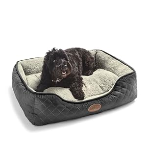 Silentnight Airmax Dog Bed – Medium Dog Pet Bed with Removable and Reversible Cushion, Mesh Sides to Prevent Overheating and Non-Slip Base – Easy Clean Machine Washable – 75 x 58 x 19cm – Medium