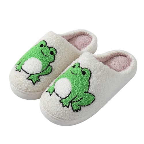 Image of Slippers for Women Men Fuzzy Memory Foam Slipper Fluffy Winter Soft Warm Slip On House Shoes