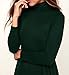 KEEDONE Women Long Sleeve Cocktail Casual Swing Vintage T Shirt Dress (S Dark Green)