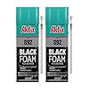 Akfix 892 Black Spray Foam Sealant (2x12 Oz.) - UV Resistant Polyurethane Expanding Spray Foam Insulation, Waterproof, Ideal for RV, Pond, Waterfall and Landscape Applications | 12 Oz. 2 Pack