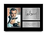HWC Trading Sean Connery A4 Ungerahmt Signiert Gedruckt Autogramme Bild Druck-Fotoanzeige Geschenk Für James Bond Filmfans