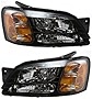 Evan-Fischer Headlight Set Compatible with 2000-2004 Subaru Outback Legacy Left Driver and Right Passenger Side Halogen With bulb(s)