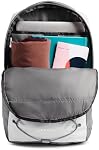 THE NORTH FACE Women's Jester Everyday Laptop Backpack | Commuter Travel Bag with Laptop Sleeve, Water Repellent Finish, TNF White Metallic Mélange/Mid Grey-NPF, One Size