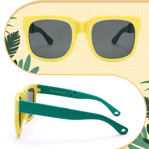 Pro Acme Foldable Kids Sunglasses Girls Boys Polarized Toddler Outdoor UV Protection Flexible Shades Age 3-124