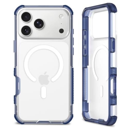 BENTOBEN for iPhone 17/18 Pro Max Case Shockproof [Military Grade Protection][Strong Magnetic][Compatible with MagSafe] Tough Rugged Bumper Durable Anti-Drop Cover for 17/18 Pro Max 6.9", Blue/White