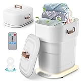 MFTEK 27L Towel Warmer for Bathroom, Foldable Heated Towel Warmers Bucket, Spa-Like Towel Heater with Timer...