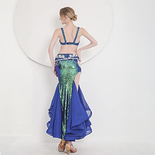 ROYAL SMEELA Belly Dance Costume for Women Belly Dance Bra and Belt Sequin Dance Skirt Bellydance Costumes Carnival Outfit - Image 3
