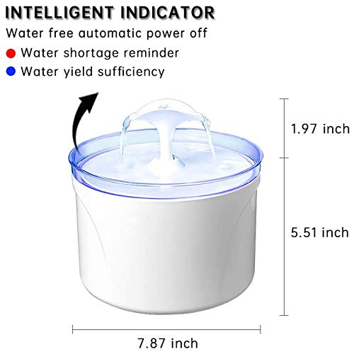 Fuente automática de agua para gatos y perros 2.5L miniatura 6