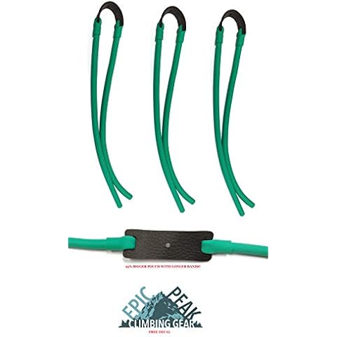EPIC PEAK Universal Heavy Pull Slingshot Replacement Bands - Fits All Tubular Designs - Now with A Bigger Pouch and Longer Bands (3) Cover