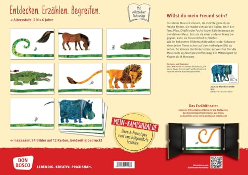 Die kleine Maus sucht einen Freund. Kamishibai Bildkartenset: Entdecken - Erzählen - Begreifen: Bilderbuchgeschichten. Neue Freunde finden: eine ... für unser Erzähltheater)