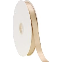 Assorted Satin Ribbon - 100 Yards, DIY Crafts, Bows, Hair Accessories 5/8" 15mm, Khaki
