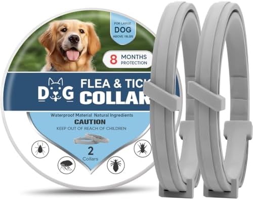 Flea Collar for Dogs, Tick Collars for Dogs, Dog Fleas Collar, 8-...