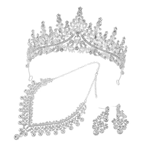 Tiara de collar y pendientes para bodas fiestas de baile y celebraciones