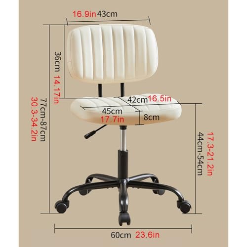 Chaise ordinateur cuir ergonomique hauteur et inclinaison
