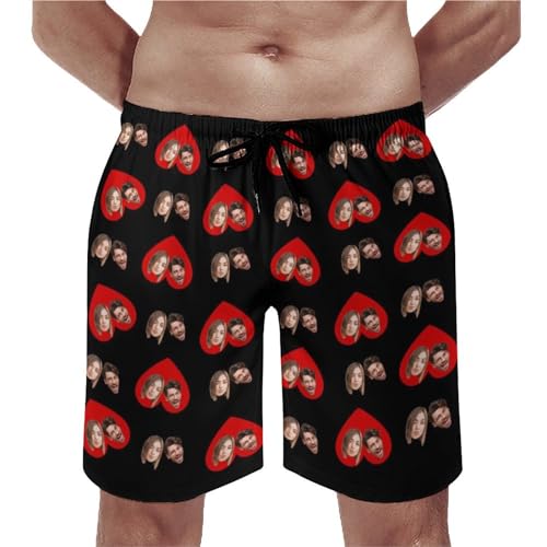 Artsadd Custom Face Matching Swimsuits for Couples Personalized Face Bikini &Men's Swim Trunks His and Hers Summer Gifts4