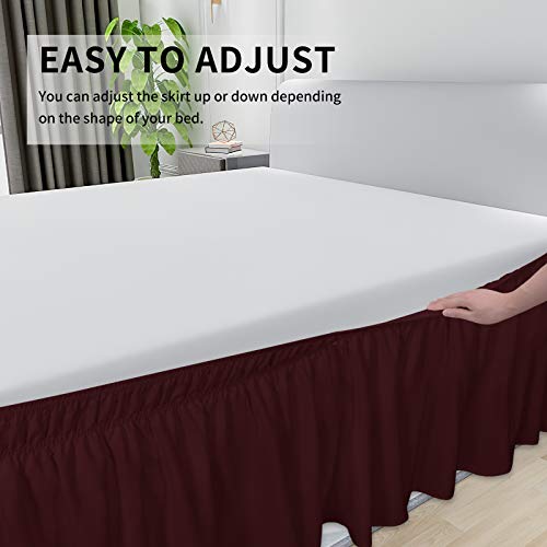 Faldón de cama matrimonial e individual ajustable Easy-Going cubrecolchón elástico cómodo 6