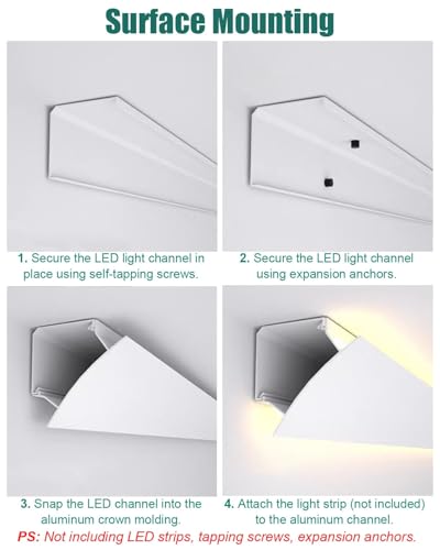 Moulure de finition de plafond LED pour créer une ambiance lumineuse de salon unique - 7