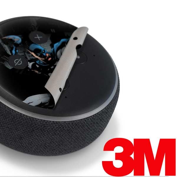 Skinit Decal Audio Skin Compatible with Amazon Echo Dot 3 - Officially Licensed DC Comics Batman Throwing Batarang Jim Lee Art Design