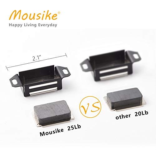 image for Mousike Cabinet Magnets 30lb Black Door Magnets with Strong Magnetic f