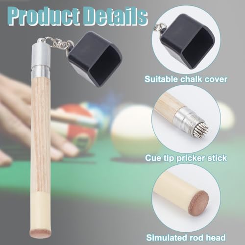 Porte-craie pour queue de billard accessoire portable de table antidérapant - 3