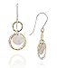 Two Tone Infinity Earrings 925 Sterling Silver & 14k Gold Filled Multi Circles Dangle Earrings