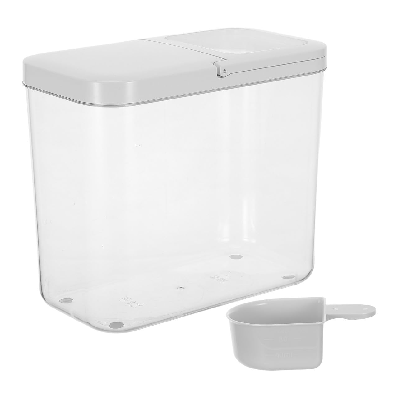 Contenedor Hermético para Alimentos de 12l, Almacenamiento Vertical y Apilable, Plástico Cilíndrico Diseño Delgado para Cocina y Despensa