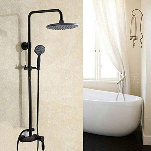 Shower set robinet douche laiton et mitigeur douche bronze avec pommeau de douche 8"