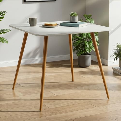 Mesa de Jantar Quadrada Mdf 90cm Sofia Cozinha