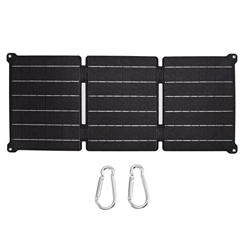 TANIQIACA 21W Foldable Solar Panel IPX6 Waterproof USB & DC Output for Phones & Mobile Power 5V 12V