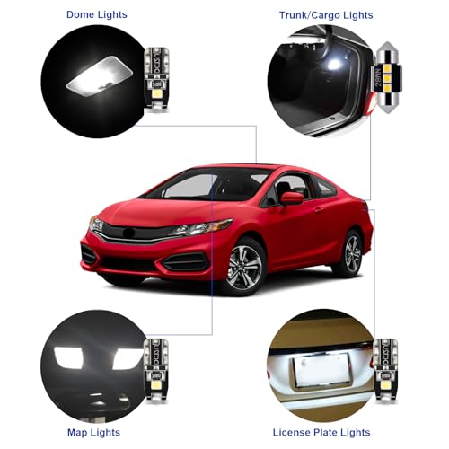 Kit LED Interior para Honda Civic 2006-2015 9 Piezas miniatura 3