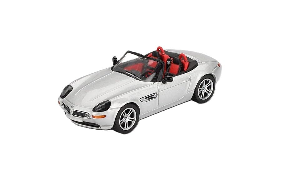 1:64 Diecast Model Car Compatible with BMW Z8 Silver Limited