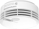 Rauchmelder mit zusätzlicher Schnittstelle für Funkmodule Basis X/Pro X - zur drahtlosen Vernetzung mehrerer Rauchwarnmelder Genius Plus X – Smart Home fähig mit Hekatron Genius Port