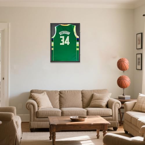 Image of IHEIPYE Jersey Frame Display Case 4 Pack - Large Sport Jersey Shadow Box with UV Protection Acrylic for Baseball, Basketball, Football, Soccer, Hockey, Shirt and Uniform