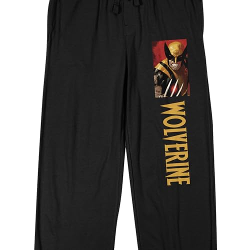 Marvel Universe Publishing Art Archive Wolverine Men's Black Sleep Pajama Pants2