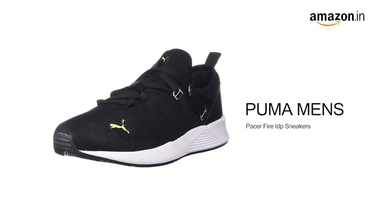 Buy Puma mens Pacer Fire Black / Nrgy Yellow / White Running Shoe - 6 UK  (38046904) at Amazon.in