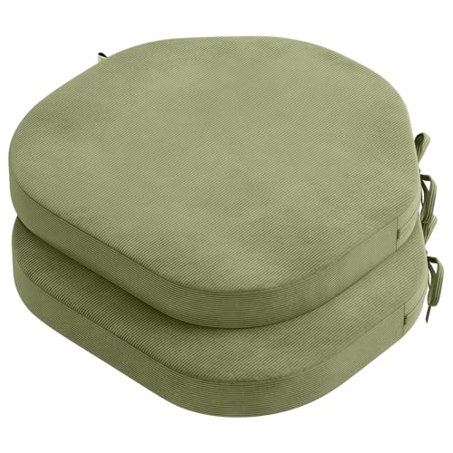 Image of PRIMEPATIO Chair Seat Cushions Set of 2, 45x45cm, Green