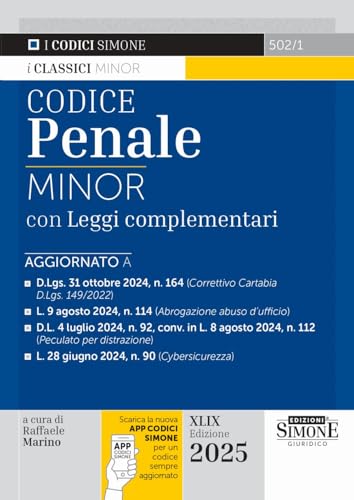  Codice penale. Leggi complementari. Ediz. minor. Con app CodiciSimone