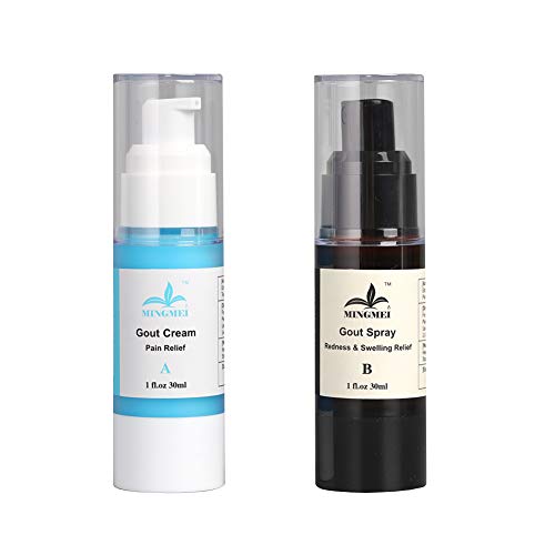 Gout A&B,Cream&Spray(Day&Night),Relief Redness Swelling and gout Pain New Formulation from Lily and Cherry