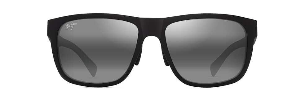 ● MAUI JIM ● サングラス Matte Black / Polarized Grey 57mm Amazon.com: Maui Jim Puakea Rectangle Sunglasses, Matte