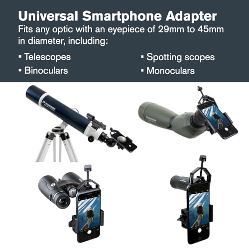 image for Celestron – Smartphone Adapter for Telescope, Binoculars & Spotting 