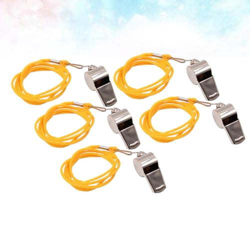 Silbato profesional para árbitros deportes naranja pack de 5 miniatura 2