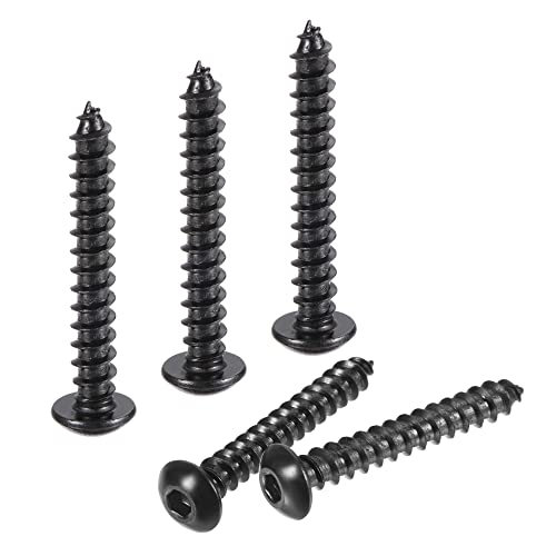 Vis autotaraudeuses M5 x 35 mm acier tête hexagonale pour tôle et plastique