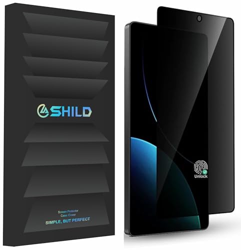 Image of SHILD HJ Privacy Tempered Glass for Samsung S25 Ultra 5G [100% FingerPrint Working /S-PEN Compatible ] 9H Glass Anti-Spy Screen Guard for Galaxy S25 Ultra