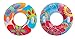 INTEX Groovy Color Inflatable Flower Transparent Tube Raft (Set of 2) | 58263EP - Colors may vary