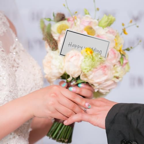 LAMXD 30 Stück Namens-Tischkarten | Einfarbig Weiß Falttisch Namenskarten für Party Empfang Geburtstag | Namenskarten für Tischdekoration | Hochzeit Namenskarten | (30 Karten)