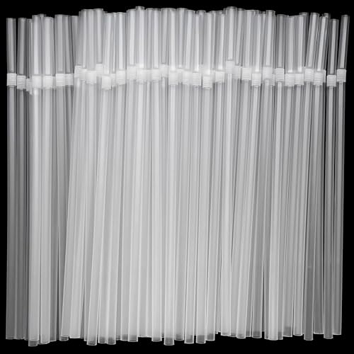 YAOSHENG Pitillos Transparentes Flexibles 200 uds 20.99 cm miniatura 1
